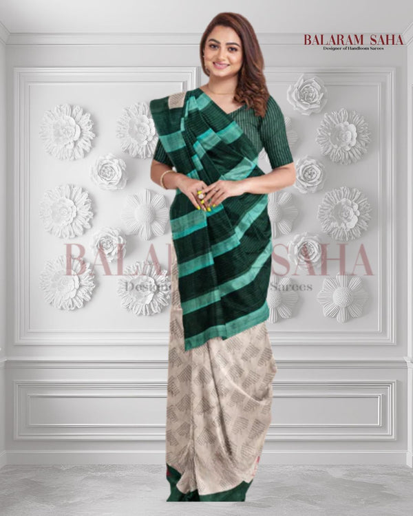 Beige & Green Handloom Tussar Silk Hand-Block Saree: Balaram Saha - (handloom saree, silk saree, handloom silk saree, balaram saha online, silk sarees, silk handloom saree, bengal handloom sarees, pure silk, silk saree online, tussar silk saree, tussar silk)     https://www.gov.br/planalto/pt-br
