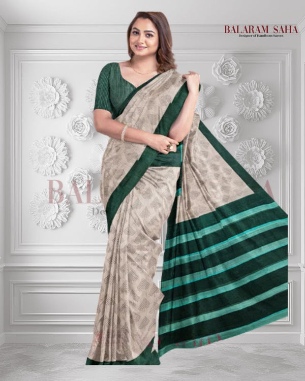 Beige & Green Handloom Tussar Silk Hand-Block Saree: Balaram Saha - (handloom saree, silk saree, handloom silk saree, balaram saha online, silk sarees, silk handloom saree, bengal handloom sarees, pure silk, silk saree online, tussar silk saree, tussar silk)    https://www.gov.br/pt-br
