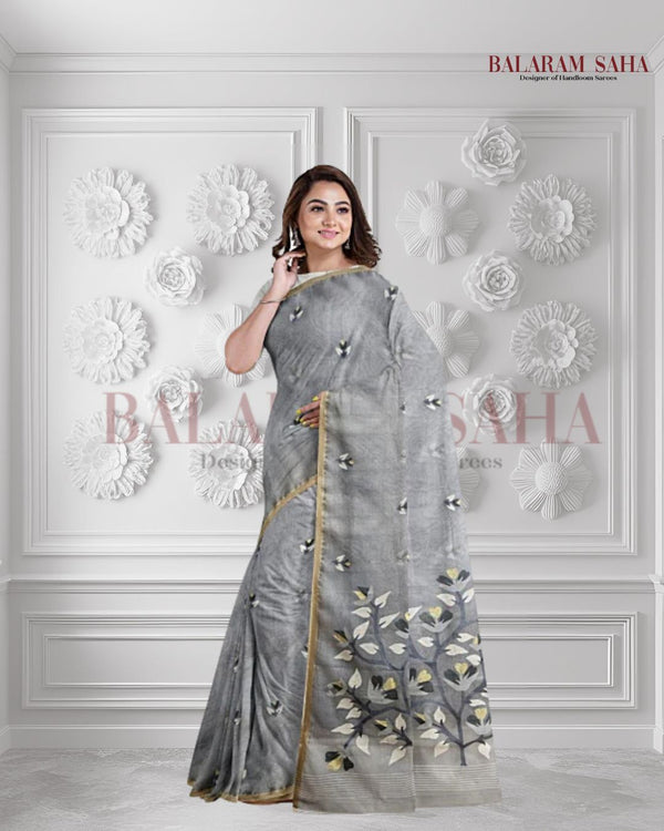 Beyond Black & White: The Grey Handwoven Muslin Jamdani Saree (handloom saree, silk saree, handloom silk saree, balaram saha online, silk sarees, balaram saha handloom saree store photos, balaram saha handloom saree store, silk handloom saree, bengal handloom sarees, pure silk, muslin silk sare, silk saree online, muslin silk, jamdani saree)  Livejournal.com https://www.scientificamerican.com/
