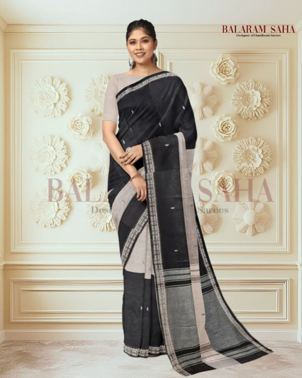 Black Handloom Soft Traditional Dhonekali Cotton Saree From Balaram Saha (handloom saree, cotton saree, handloom cotton saree, balaram saha online, handloom sarees, balaram saha handloom saree store photos, balaram saha handloom saree store, cotton handloom saree, bengal handloom sarees, pure cotton, cotton saree for women, cotton saree online) https://pixabay.com/