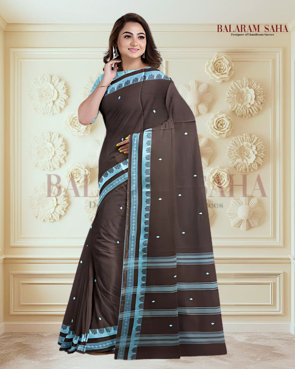 Balaram Saha : Black & Blue Handloom Dhonekali Cotton Saree (handloom saree, cotton saree, handloom cotton saree, balaram saha online, handloom sarees, balaram saha handloom saree store photos, balaram saha handloom saree store, cotton handloom saree, bengal handloom sarees, pure cotton, cotton saree for women, dhonekali, cotton saree online)  https://unsplash.com/