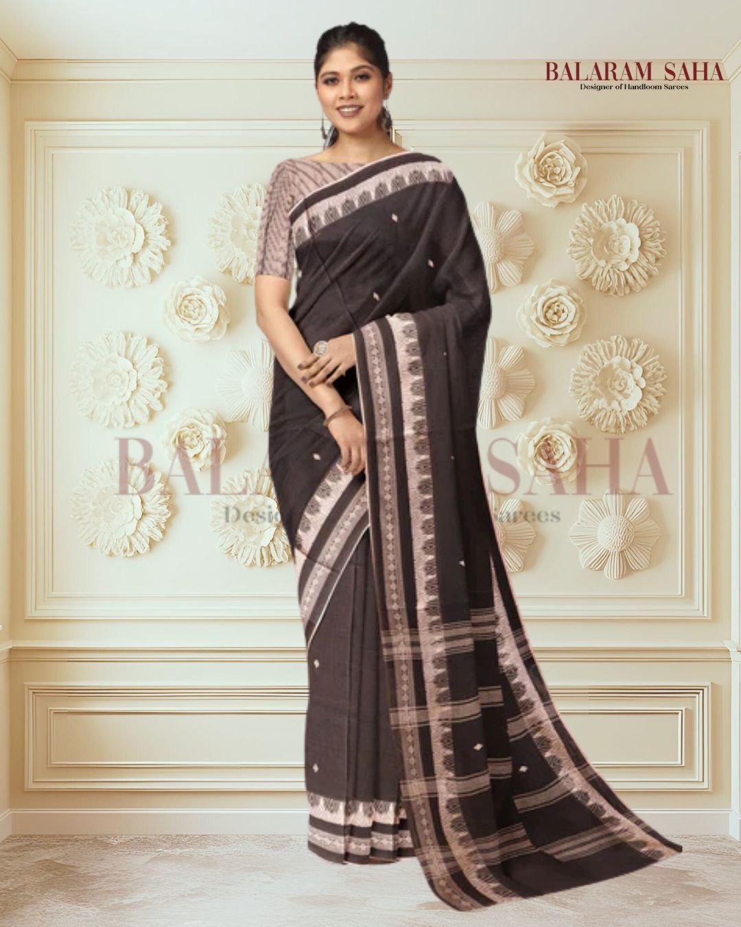 Balaram Saha : Black & Grey Dhonekali Cotton Saree (handloom saree, cotton saree, handloom cotton saree, balaram saha online, handloom sarees, balaram saha handloom saree store photos, balaram saha handloom saree store, cotton handloom saree, bengal handloom sarees, pure cotton, cotton saree for women, dhonekali, cotton saree online, dhonekali sarees)    https://alive-directory.com/index.php?q=online
