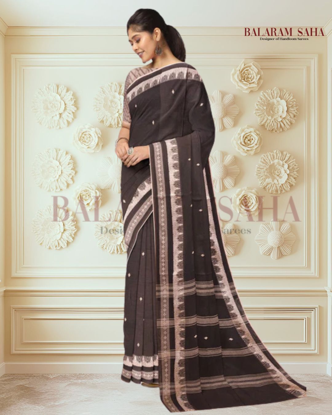 Black & Grey Dhonekali Cotton Saree Balaram Saha (handloom saree, cotton saree, handloom cotton saree, balaram saha online, handloom sarees, balaram saha handloom saree store photos, balaram saha handloom saree store, cotton handloom saree, bengal handloom sarees, pure cotton, cotton saree for women, cotton saree online)  https://unsplash.com/