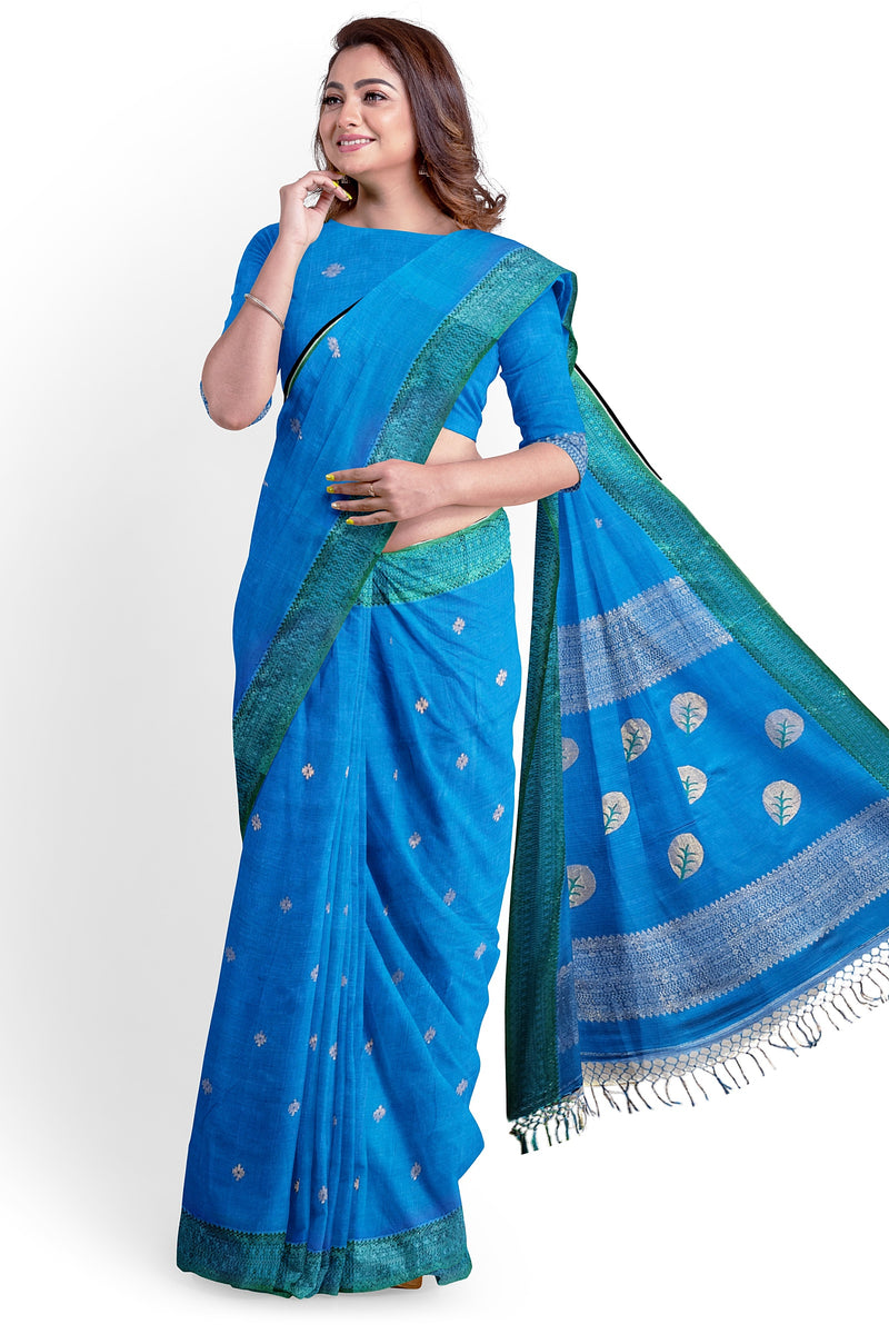 Blue & Green Soft Handloom Fine Cotton Saree With Woven Border Balaram Saha (handloom saree, cotton saree, handloom cotton saree, balaram saha online, handloom sarees, balaram saha handloom saree store photos, balaram saha handloom saree store, cotton handloom saree, bengal handloom sarees, pure cotton, cotton saree for women, cotton saree online)  https://www.apple.com/