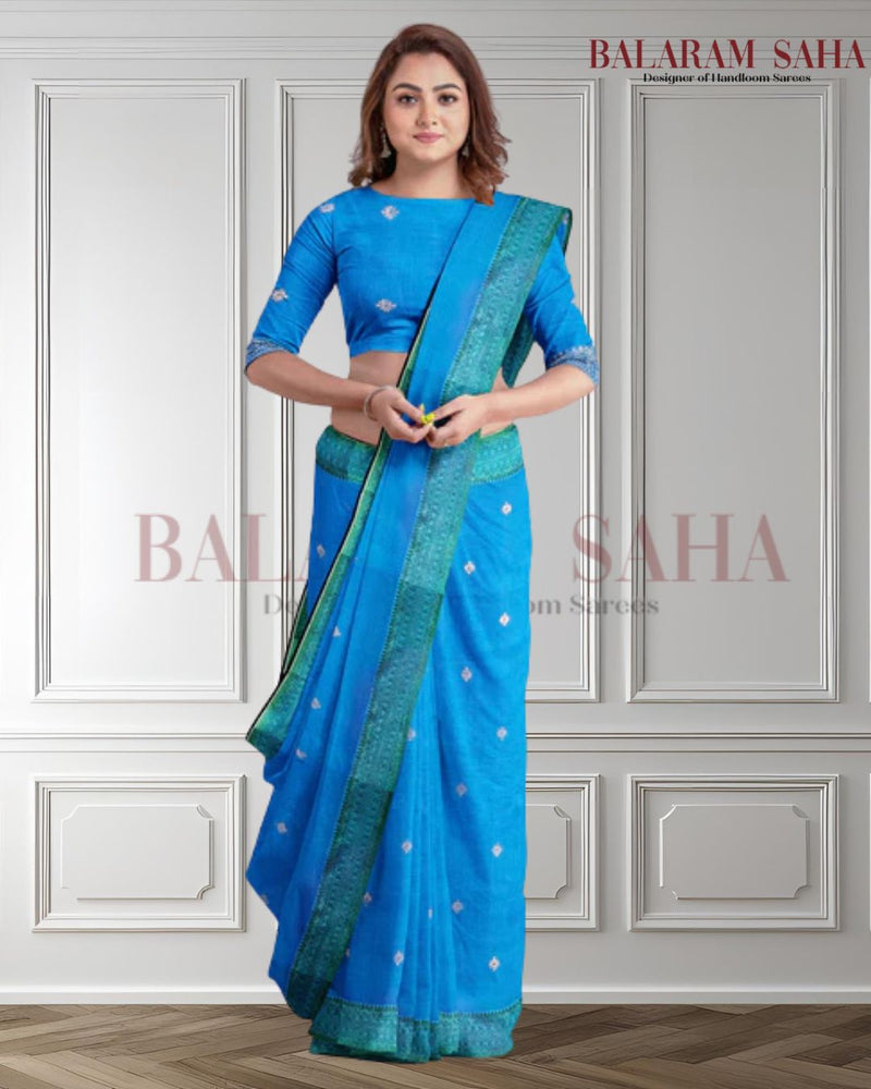 Blue & Green Soft Handloom Fine Cotton Saree With Woven Border Balaram Saha (handloom saree, cotton saree, handloom cotton saree, balaram saha online, handloom sarees, balaram saha handloom saree store photos, balaram saha handloom saree store, cotton handloom saree, bengal handloom sarees, pure cotton, cotton saree for women, cotton saree online)  https://www.mozilla.org/en-US/?v=2