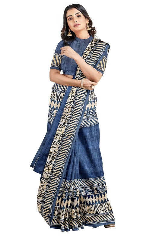 Boho Bliss: Blue & Beige Handloom Gachhi Tussar Silk Saree (handloom saree, silk saree, handloom silk saree, balaram saha online, silk sarees, balaram saha handloom saree store photos, balaram saha handloom saree store, silk handloom saree, bengal handloom sarees, pure silk, garad silk sare, silk saree online, tussar silk saree, tussar silk)  https://www.blogger.com/about/?bpli=1