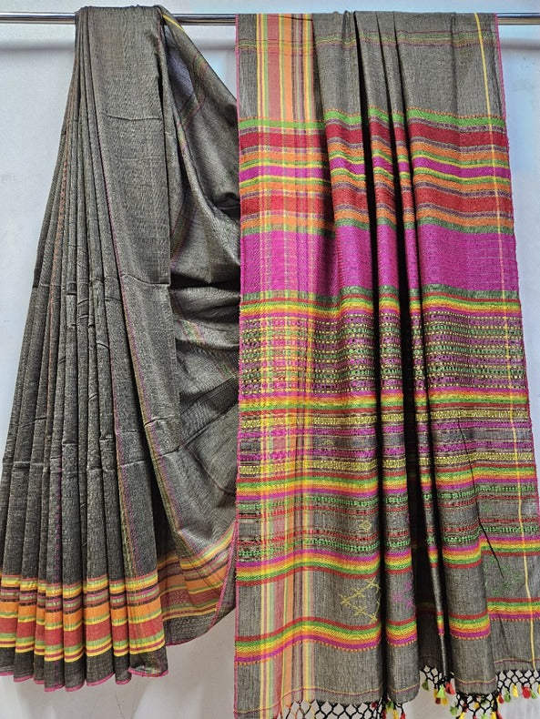 Brown Multi Coloured Soft Cotton Handwoven Saree - A Balaram Saha Creation - (handloom saree, cotton sarees, handloom cotton saree, balaram saha online, handloom sarees, latest handloom cotton sarees, pure handloom cotton sarees, cotton handloom saree, kolkata cotton saree, pure cotton, white cotton saree, cotton saree online, khadi cotton saree, cotton saree collection, bangladeshi cotton saree, saree cotton saree, bengal cotton sarees in Kolkata) https://www.wsj.com/ 