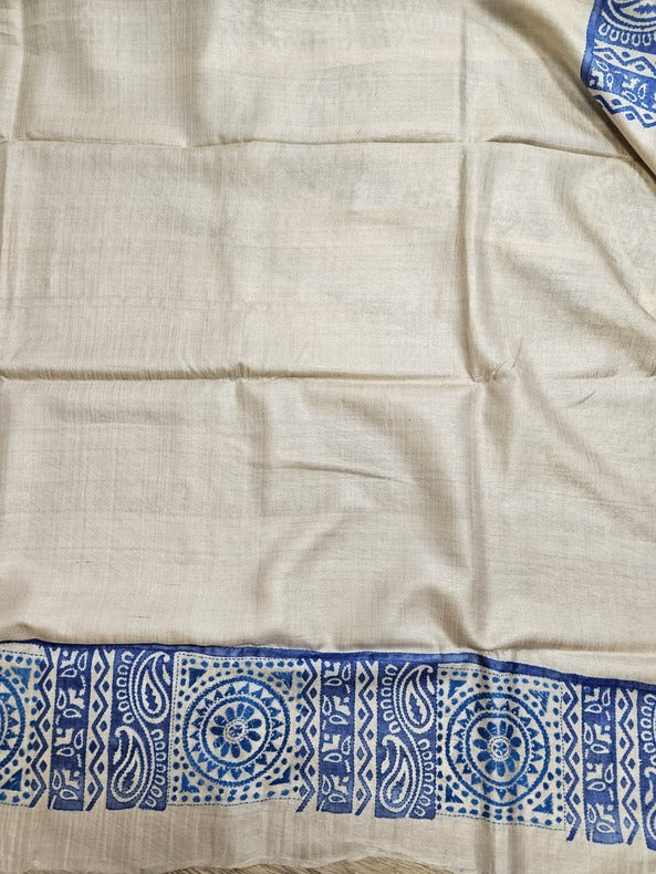 Balaram Saha: Exquisite Craftsmanship - Pure Handloom Katan Silk Handstitch Kantha Saree Balaram Saha