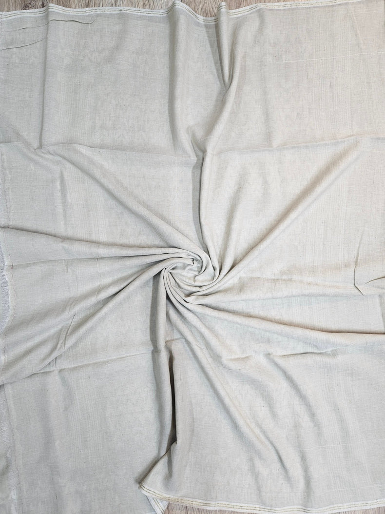 (dusty green) Experience the Elegance of Tradition Handspun Handwoven Cotton Jamdani Saree Balaram Saha