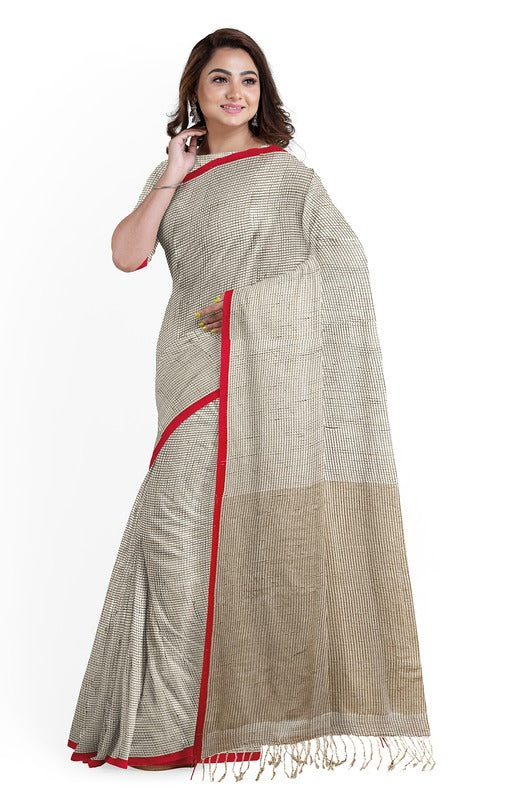 Embrace Tradition: White & Red Handloom Cotton Saree from Balaram Saha - (handloom saree, cotton saree, handloom cotton saree, balaram saha online, handloom sarees, cotton handloom saree, bengal handloom sarees, pure cotton, cotton saree for women, cotton saree online)    https://www.standard.co.uk/