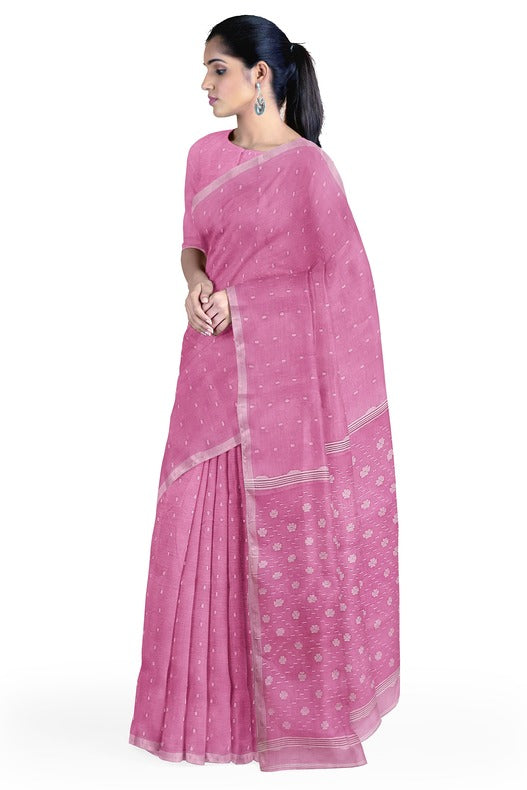 Exquisite Pink & White Handwoven Cotton Jamdani Saree By Balaram Saha - (handloom saree, cotton saree, handloom cotton saree, balaram saha online, handloom sarees, balaram saha handloom saree store photos, balaram saha handloom saree store, cotton handloom saree, bengal handloom sarees, pure cotton, cotton saree for women, cotton saree online)     https://www.dw.com/