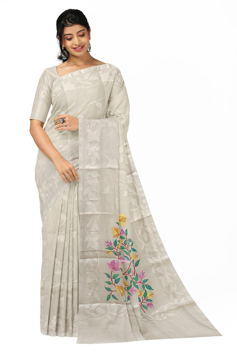 Buy ADITI SARI Handloom Red Woman's Cotton 3D Soft Dhakai Jamdani Saree  Online at Best Prices in India - JioMart.