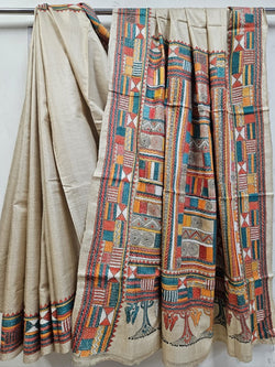 Sustainable Luxury: Handloom Tussar Silk Kantha Stitch by Balaram Saha Balaram Saha