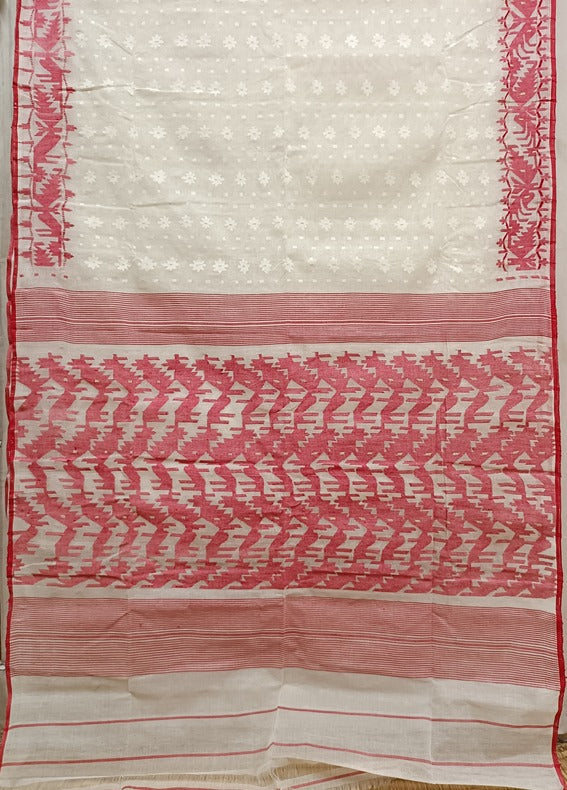 Cotton Bangladeshi Dhakai Jamdani saree Balaram Saha