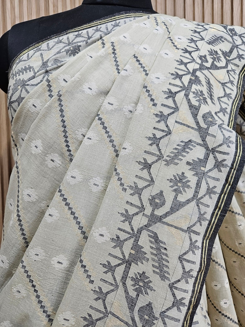 Elegant Light Dusty Green Handspun Cotton Handwoven Jamdani Saree Balaram Saha

www.twitter.com