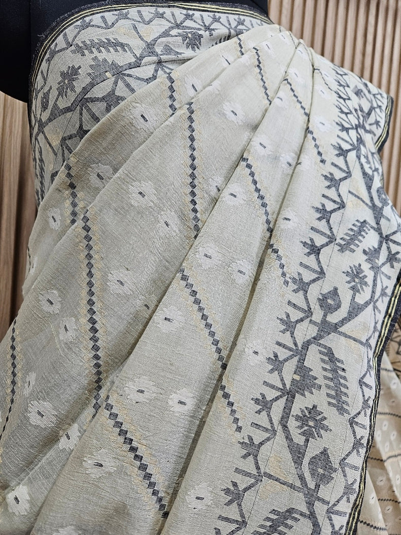 Elegant Light Dusty Green Handspun Cotton Handwoven Jamdani Saree Balaram Saha

www.linkedin.com