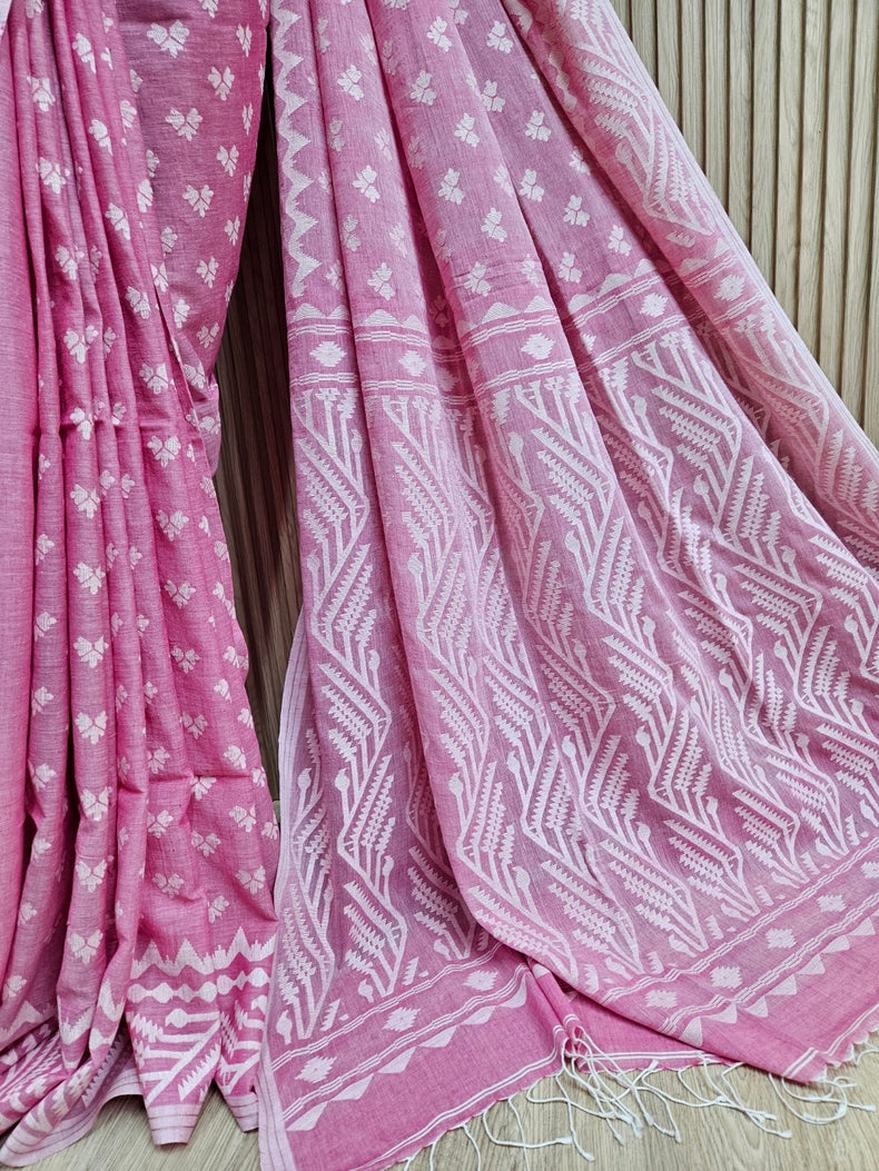 Onion Pink & White Handspun Cotton Handwoven Jamdani Saree – Masterpiece by Expert Weaver Balaram Saha

www.yelp.com