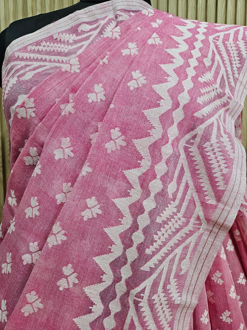 Onion Pink & White Handspun Cotton Handwoven Jamdani Saree – Masterpiece by Expert Weaver Balaram Saha

www.disqus.com