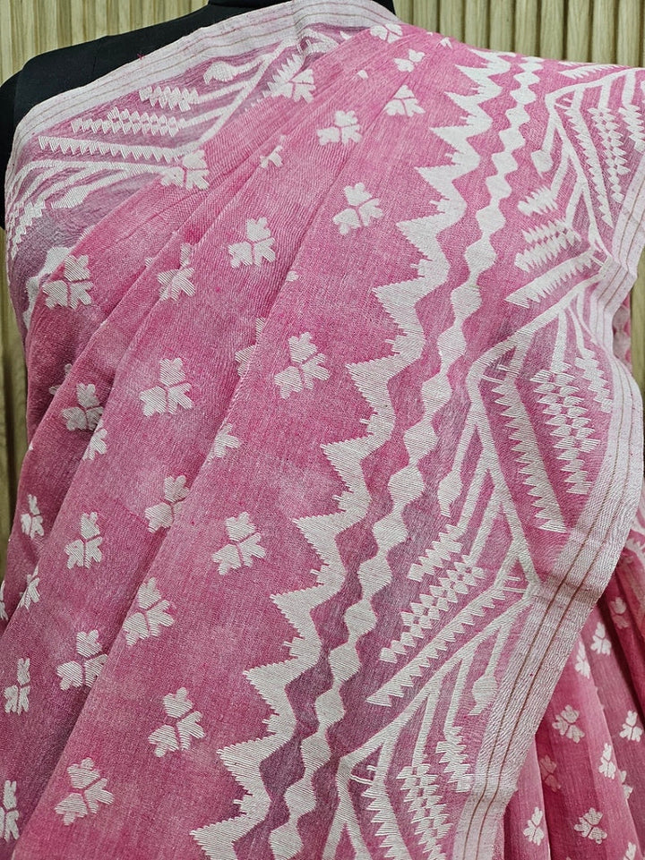 Onion Pink & White Handspun Cotton Handwoven Jamdani Saree – Masterpiece by Expert Weaver Balaram Saha

www.disqus.com