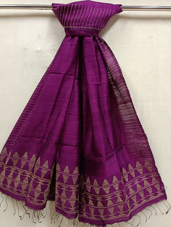 Handloom Matka Silk Handwoven Dupatta Balaram Saha