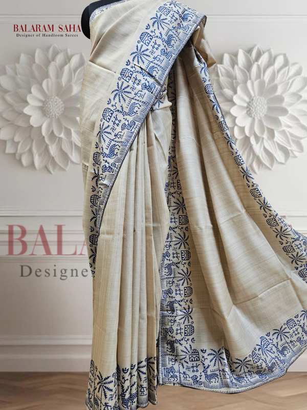 Handloom Vidarbha Tussar Silk Saree – A Symphony of Tradition and Elegance Balaram Saha