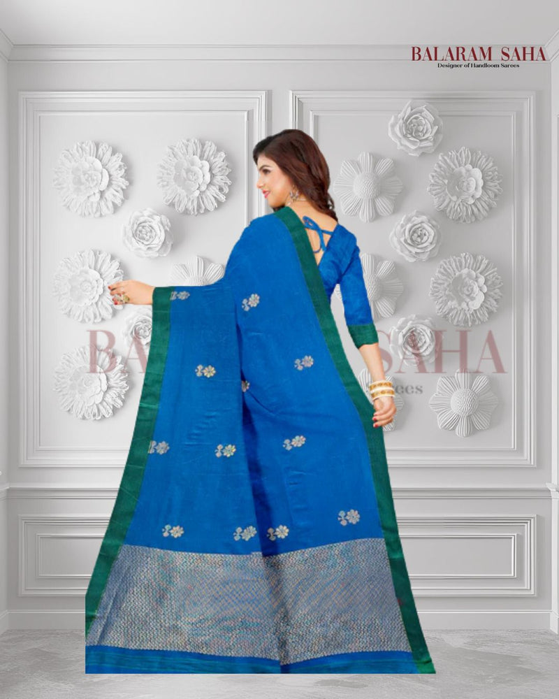 Handloom Heaven: Balaram Saha's Blue & Green Premium Handloom Cotton Saree (handloom saree, cotton saree, handloom cotton saree, balaram saha online, handloom sarees, balaram saha handloom saree store photos, balaram saha handloom saree store, cotton handloom saree, bengal handloom sarees, pure cotton, cotton saree for women, cotton saree online)   https://www.rebelmouse.com/