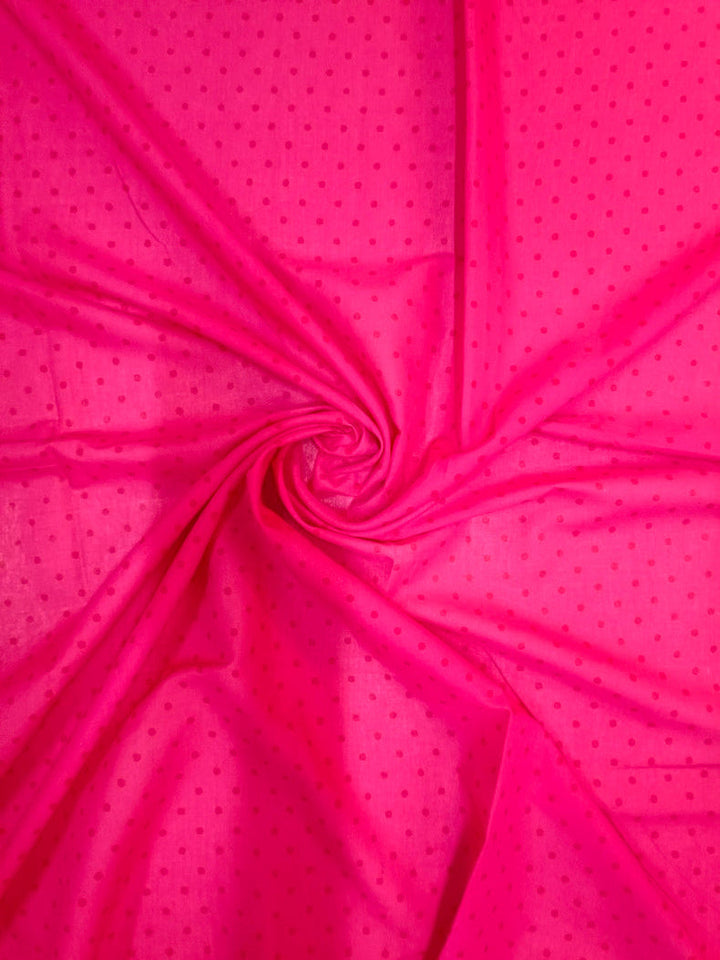 Pink & Red Handloom Finest Mul Printed Cotton Saree Balaram Saha