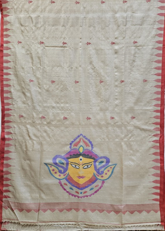 Handloom Premium Gachhi Tussar Handwoven Jamdani Saree (Maa Durga) (handloom saree, jamdani saree, jamdani sarees, cotton jamdani saree, jamdani cotton saree handloom cotton saree, balaram saha online, jamdani saree online, soft jamdani saree, handloom jamdani, tussar silk, tussar silk saree, silk saree)    https://www.slideshare.net/