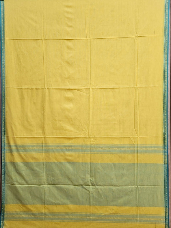 Yellow Soft Handloom Traditional Dhonekhali Cotton Saree Balaram Saha
