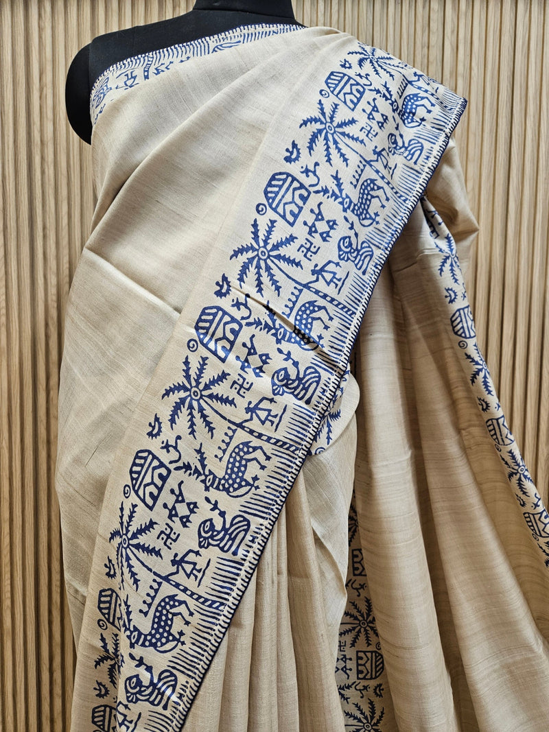 Handloom Vidarbha Tussar Silk Saree – A Symphony of Tradition and Elegance Balaram Saha