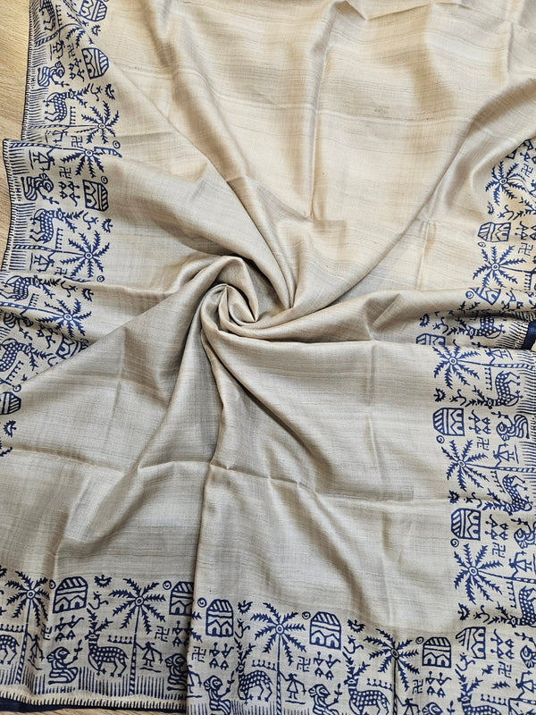 Handloom Vidarbha Tussar Silk Saree – A Symphony of Tradition and Elegance Balaram Saha
