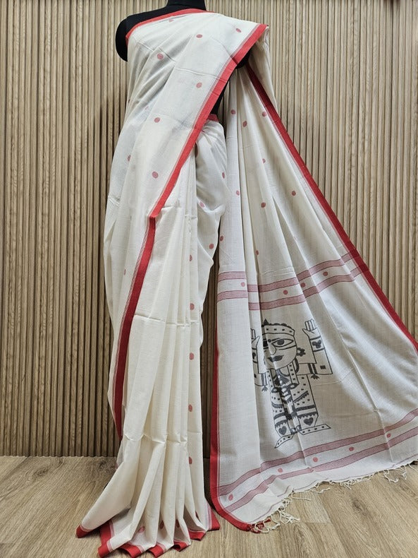 Jagannath Handloom Handspun Handwoven jamdani Saree Balaram Saha