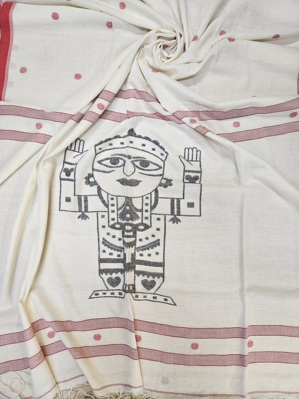 Jagannath Handloom Handspun Handwoven jamdani Saree Balaram Saha