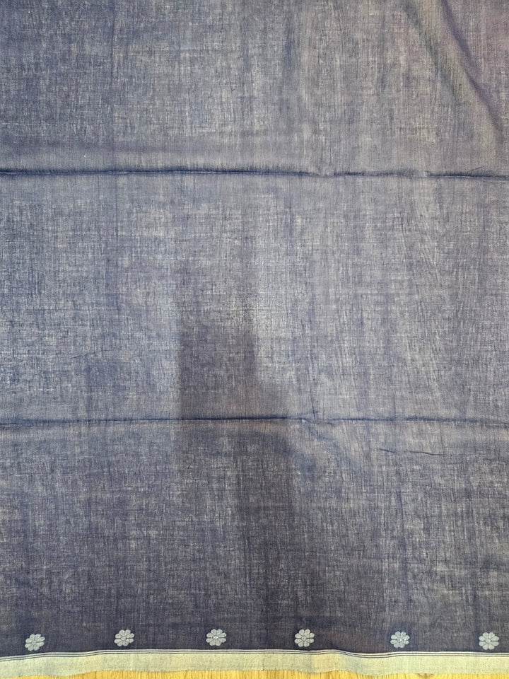 Discover the Timeless Elegance of this Handspun, Handwoven Cotton Jamdani Saree