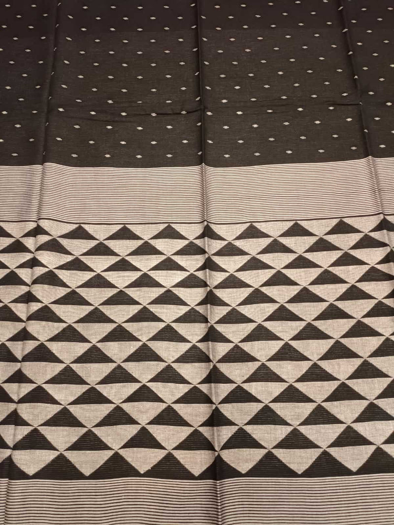 Handwoven Black & White Cotton Jamdani Saree - By Balaram Saha  - (jamdani saree, jamdani sarees, cotton jamdani saree, jamdani cotton saree, handloom cotton saree, balaram saha online, jamdani saree online, soft jamdani saree)  
https://www.bloomberg.com/asia