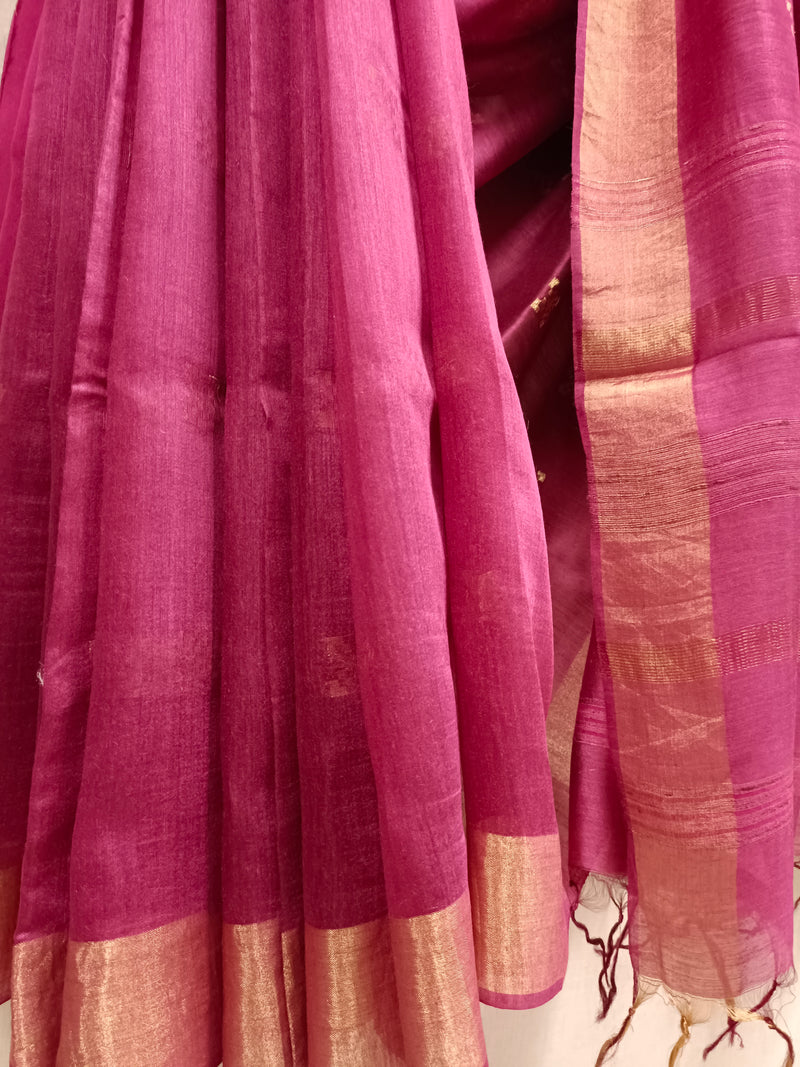 Soft Premium Quality Handloom Munga Tussar Silk Saree Balaram Saha