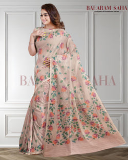 Light Pink Handloom Handwoven Traditional Cotton Jamdani Saree Balaram Saha (handloom saree, jamdani saree, jamdani sarees, cotton jamdani saree, jamdani cotton saree handloom cotton saree, balaram saha online, jamdani saree online, soft jamdani saree)  https://wordpress.com/