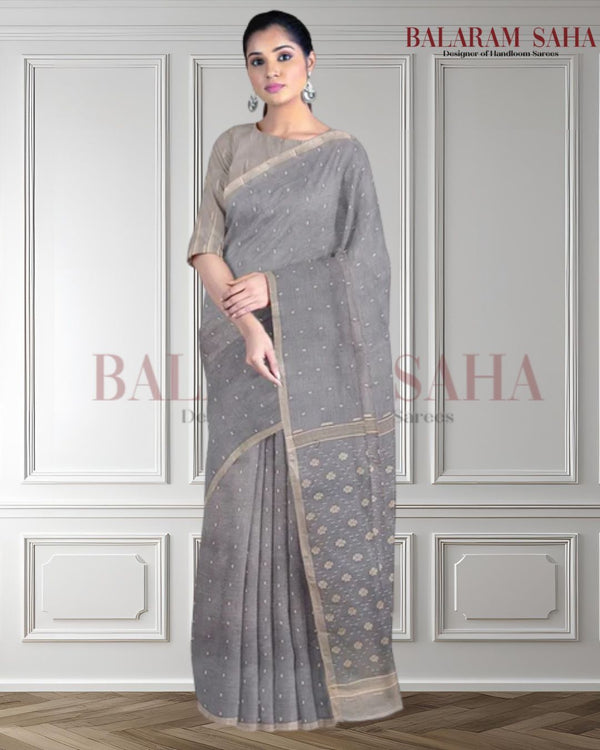 Light Blue Handloom Cotton Jamdani Saree by Balaram Saha - (handloom saree, cotton saree, handloom cotton saree, balaram saha online, handloom sarees, balaram saha handloom saree store photos, balaram saha handloom saree store, cotton handloom saree, bengal handloom sarees, pure cotton, cotton saree for women, cotton saree online)     https://www.nydailynews.com/