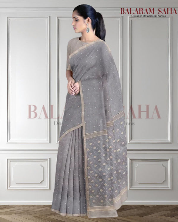 Light Blue Handloom Cotton Jamdani Saree by Balaram Saha - (handloom saree, cotton saree, handloom cotton saree, balaram saha online, handloom sarees, balaram saha handloom saree store photos, balaram saha handloom saree store, cotton handloom saree, bengal handloom sarees, pure cotton, cotton saree for women, cotton saree online)     https://perfectdomain.com/