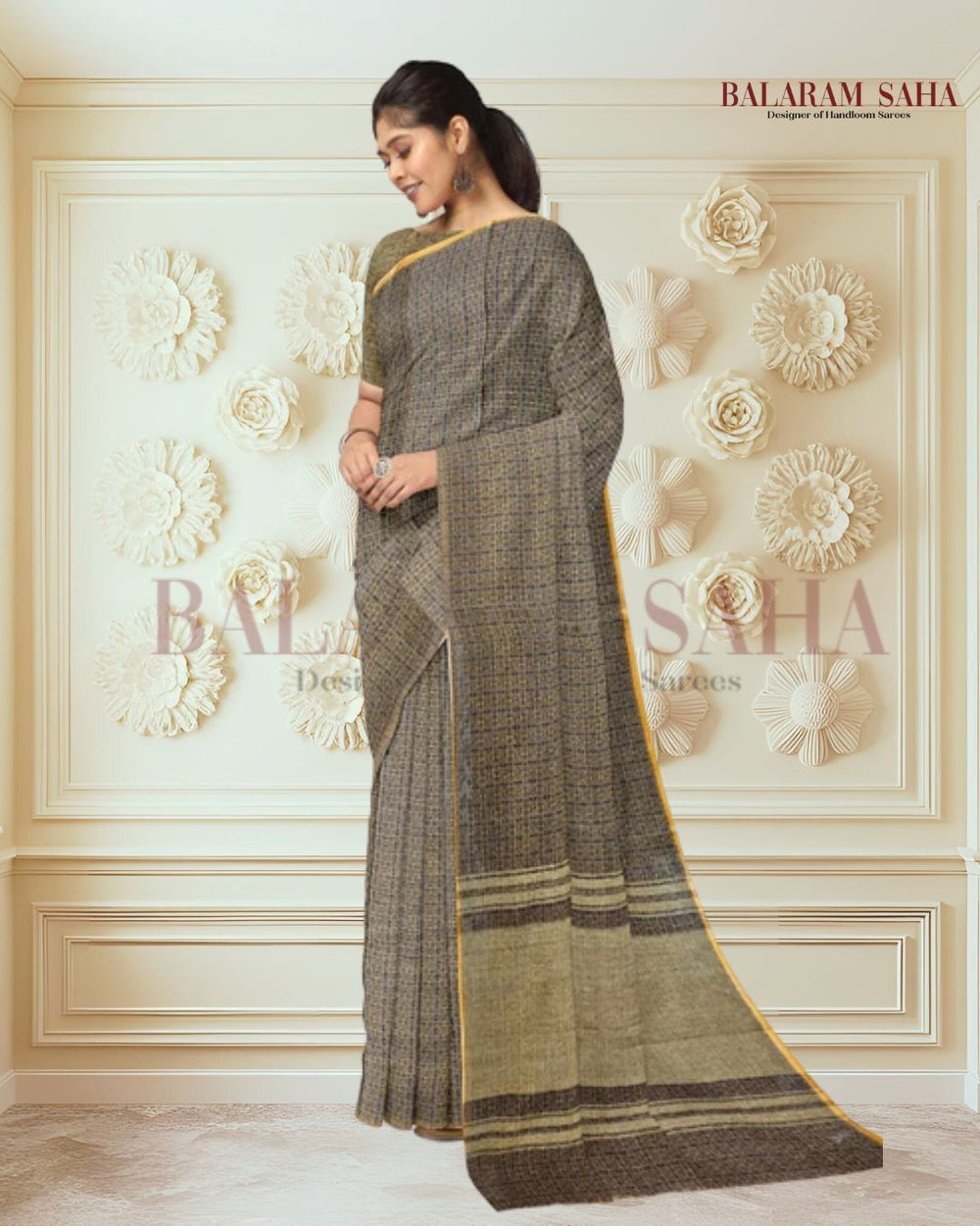 Kolkata's Luxury: Black & Mustard Handloom Dhonekali Cotton Saree Of Balaram Saha (handloom saree, cotton saree, handloom cotton saree, balaram saha online, handloom sarees, balaram saha handloom saree store photos, balaram saha handloom saree store, cotton handloom saree, bengal handloom sarees, pure cotton, cotton saree for women, dhonekali, cotton saree online)  https://id.wikipedia.org/wiki/Halaman_Utama