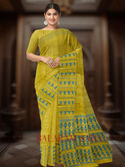 Mustard Yellow & Green Magic: Handloom Matka Silk Saree by Balaram Saha (handloom saree, silk saree, handloom silk saree, balaram saha online, silk sarees, balaram saha handloom saree store, silk handloom saree, bengal handloom sarees, pure silk, matka silk saree, matka silk, silk saree online)    https://elements.envato.com/