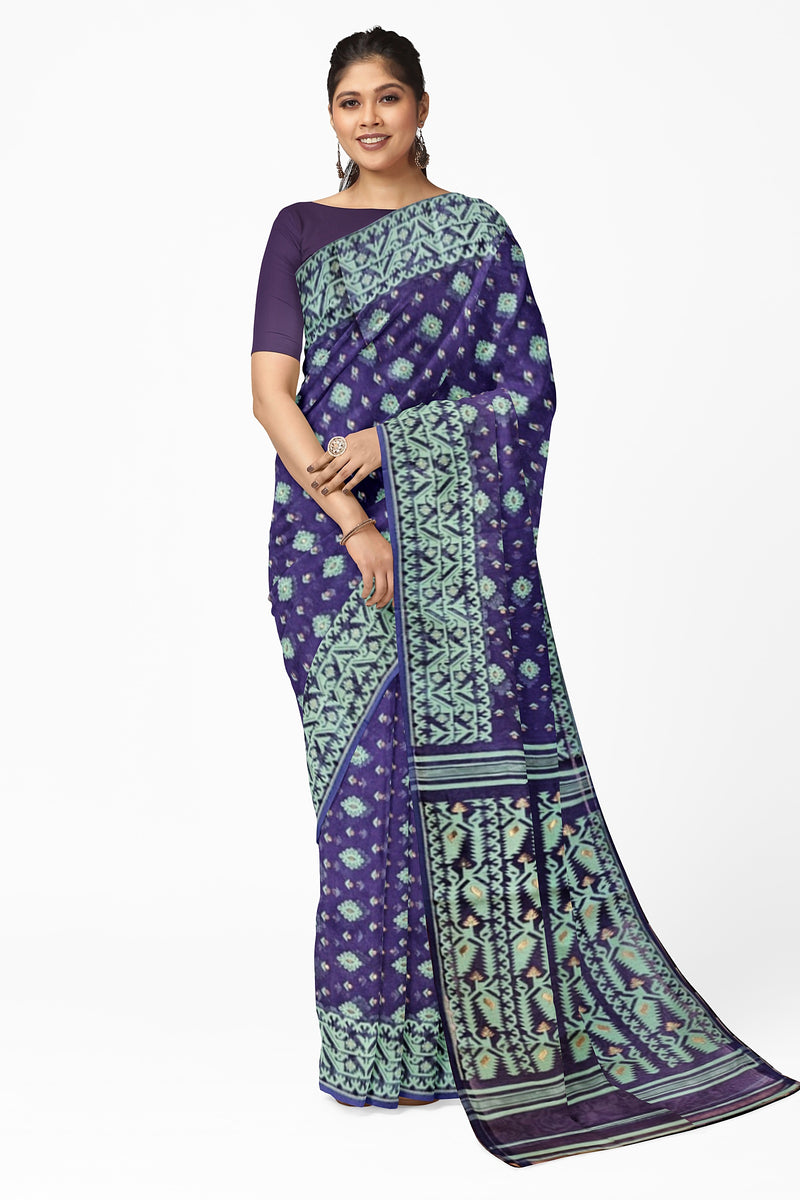 Navy Blue & Sea Green Handloom Jamdani Saree (handloom saree, jamdani saree, jamdani sarees, cotton jamdani saree, jamdani cotton saree handloom cotton saree, balaram saha online, jamdani saree online, soft jamdani saree) https://www.usatoday.com/