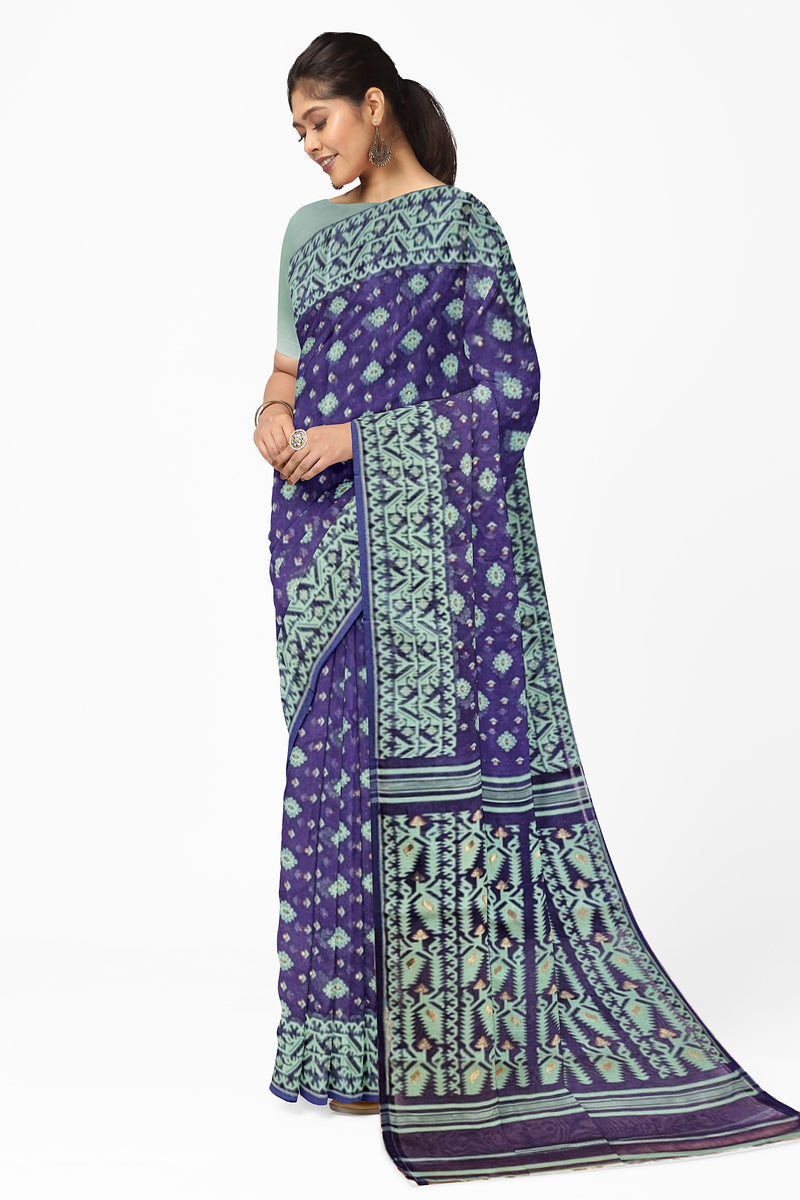 Navy Blue & Sea Green Handloom Jamdani Saree (handloom saree, jamdani saree, jamdani sarees, cotton jamdani saree, jamdani cotton saree handloom cotton saree, balaram saha online, jamdani saree online, soft jamdani saree) https://www.independent.co.uk/asia