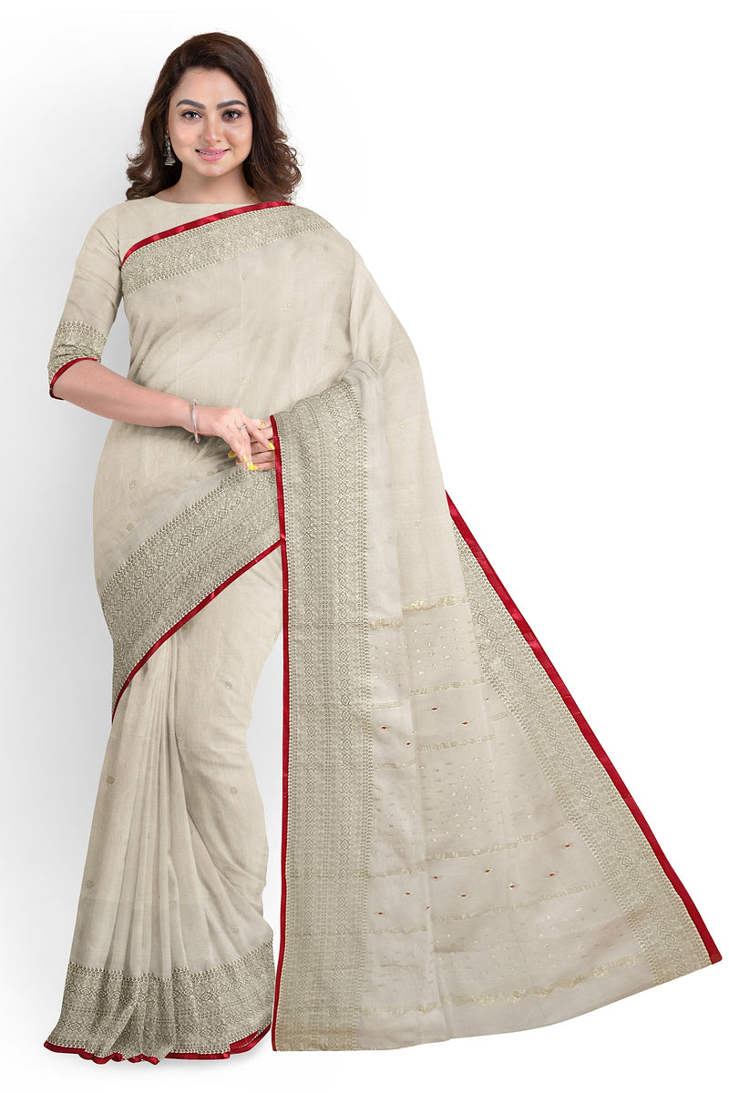 Buy Premium Quality White Colour Handloom Pure Cotton Sarees With Handmade  Design & Unstitched Blouse PieceBlouse Piece | Blouse piece, Jamdani saree,  Saree