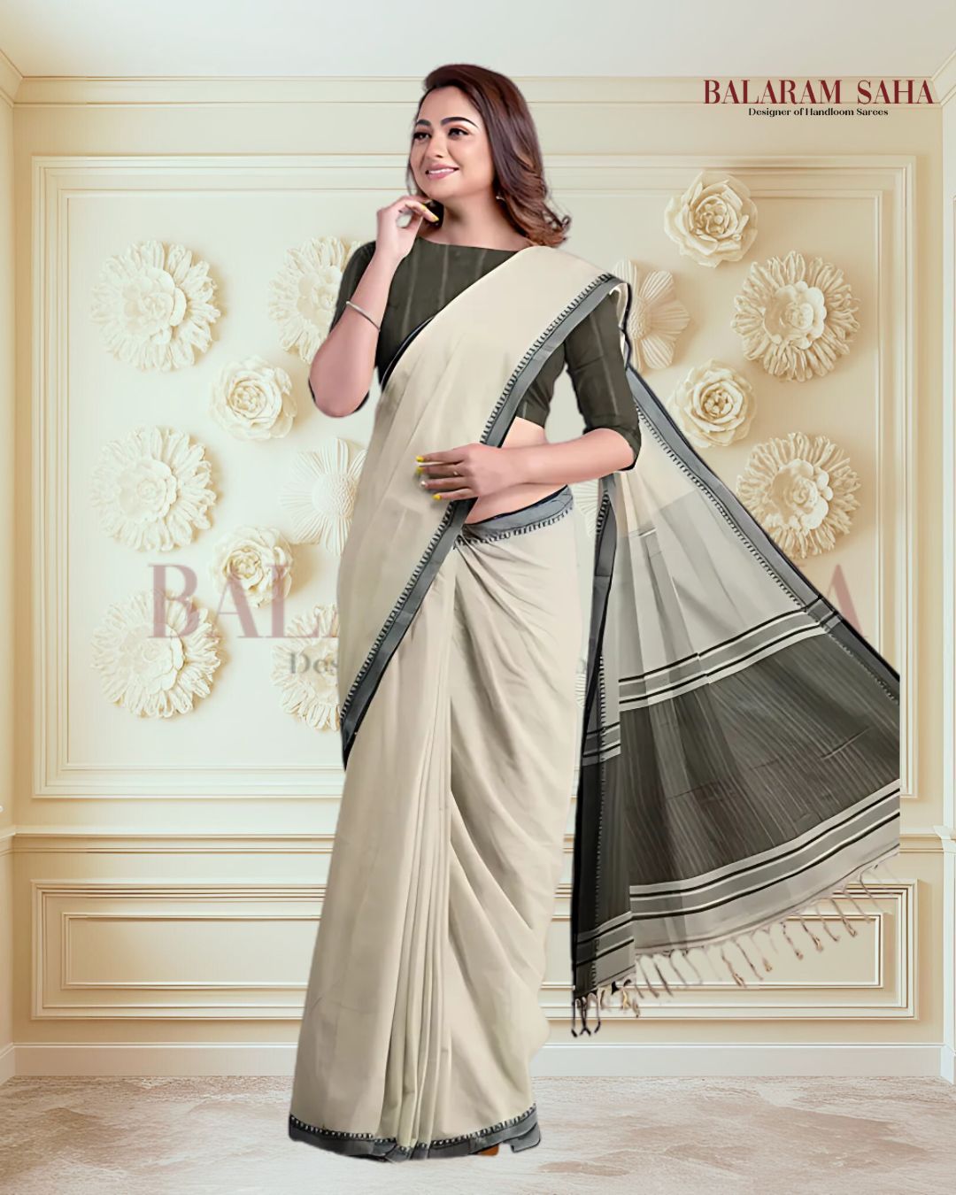 Off-White & Black Handloom Fine Cotton Saree With Black Border Of Balaram Saha (handloom saree, cotton saree, handloom cotton saree, balaram saha online, handloom sarees, balaram saha handloom saree store photos, balaram saha handloom saree store, cotton handloom saree, bengal handloom sarees, pure cotton, cotton saree for women, cotton saree online)  https://developmentmi.com/internet-marketing-setting-up-an-effective-internet-marketing-business-plan/