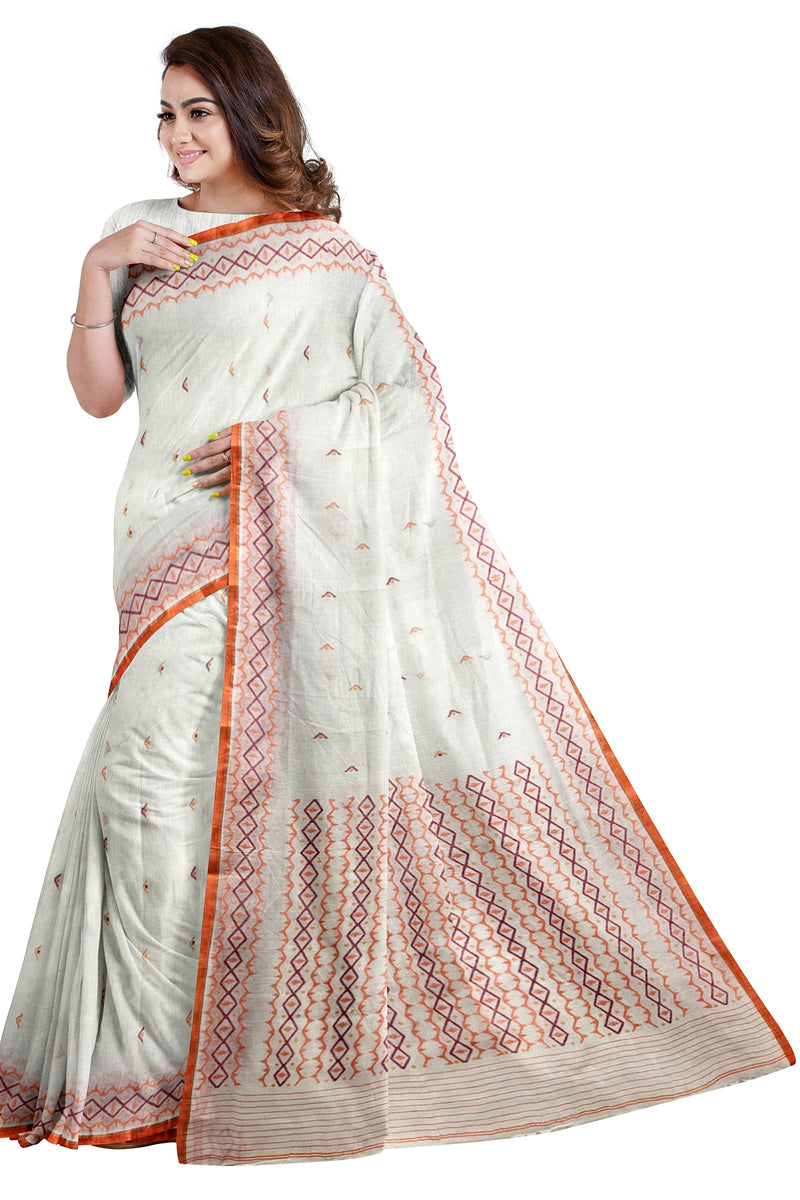 Handwoven Heaven: Off-White Cotton Jamdani Saree by Balaram Saha (handloom saree, jamdani saree, jamdani sarees, cotton jamdani saree, jamdani cotton saree handloom cotton saree, balaram saha online, jamdani saree online, soft jamdani saree) https://www.mozilla.org/en-US/?v=1