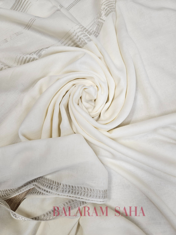 Off White Quality Soft Handloom Mul Cotton Saree With Silver Border by Balaram Saha - (handloom saree, cotton saree, handloom cotton saree, balaram saha online, handloom sarees, balaram saha handloom saree store photos, balaram saha handloom saree store, cotton handloom saree, bengal handloom sarees, pure cotton, cotton saree for women, cotton saree online)
https://web.mit.edu/