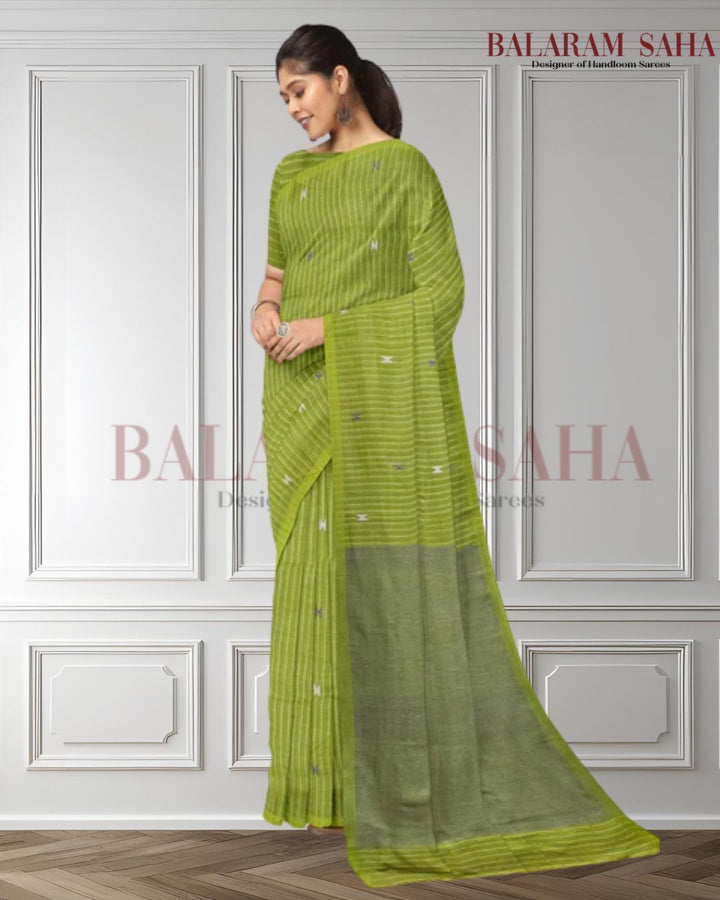 Olive Green & Grey Handloom Soft Cotton Kantha Weave Saree From Balaram Saha (handloom saree, cotton saree, handloom cotton saree, balaram saha online, handloom sarees, balaram saha handloom saree store photos, balaram saha handloom saree store, cotton handloom saree, bengal handloom sarees, pure cotton, cotton saree for women, cotton saree online)  https://www.crunchbase.com/