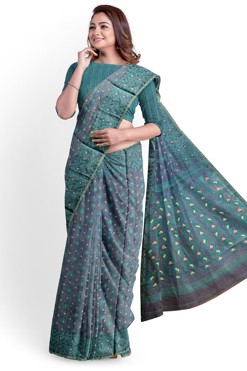 Peacock Blue & Sea Green Handloom Jacquard Jamdani Saree From Balaram Saha (handloom saree, jamdani saree, jamdani sarees, cotton jamdani saree, jamdani cotton saree, handloom cotton saree, balaram saha online, jamdani saree online, soft jamdani saree)  Goodreads.com https://www.amazon.ca/