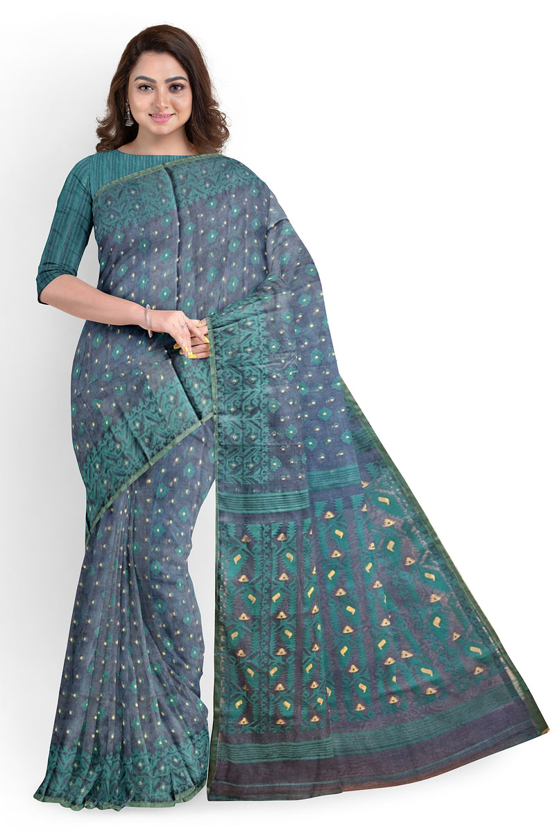 Peacock Blue & Sea Green Handloom Jacquard Jamdani Saree From Balaram Saha (handloom saree, jamdani saree, jamdani sarees, cotton jamdani saree, jamdani cotton saree, handloom cotton saree, balaram saha online, jamdani saree online, soft jamdani saree) https://www.princeton.edu/ https://www.patreon.com/